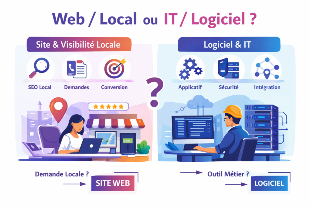 Illustration sur le choix d'une agence web à Valenciennes et dans le Nord.